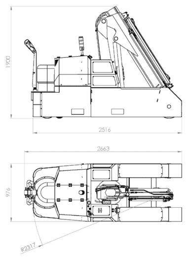 【免起重機證照】3000kg級 全電動移動式吊車 FLEX F3000 (伸長3.5米吊900kg)